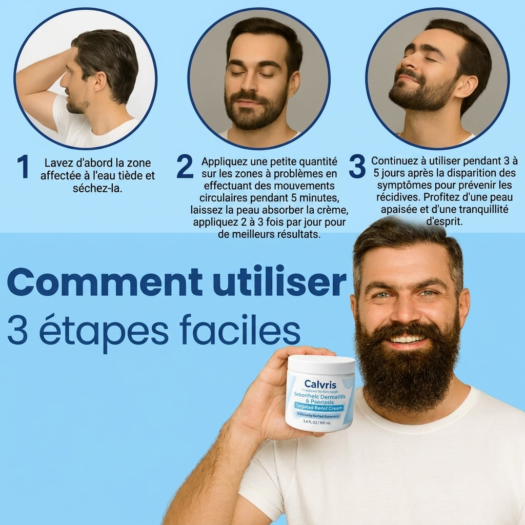 Calvris - Crème réparatrice pour Barbe